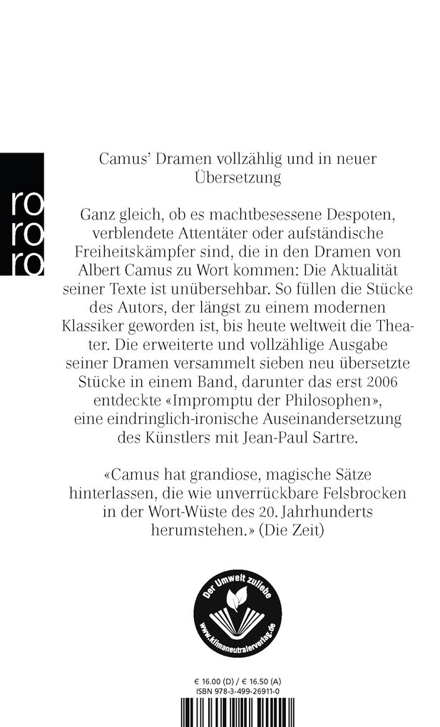 Thumbnail - Sämtliche Dramen | Albert Camus | 2014 | Deutsch