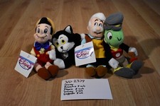 Disney Pinocchio Group of 4 Beanbag Plush 310-2379 