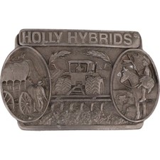 Holly Hybrids Vdh Sugar Beet Seed Farming Farm Farmer 1990s Vintage Belt Buckle