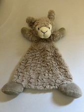 CE50 Demdaco Luna Llama Alpaca Lovey Rattle Plush Minky Baby Security Blanket