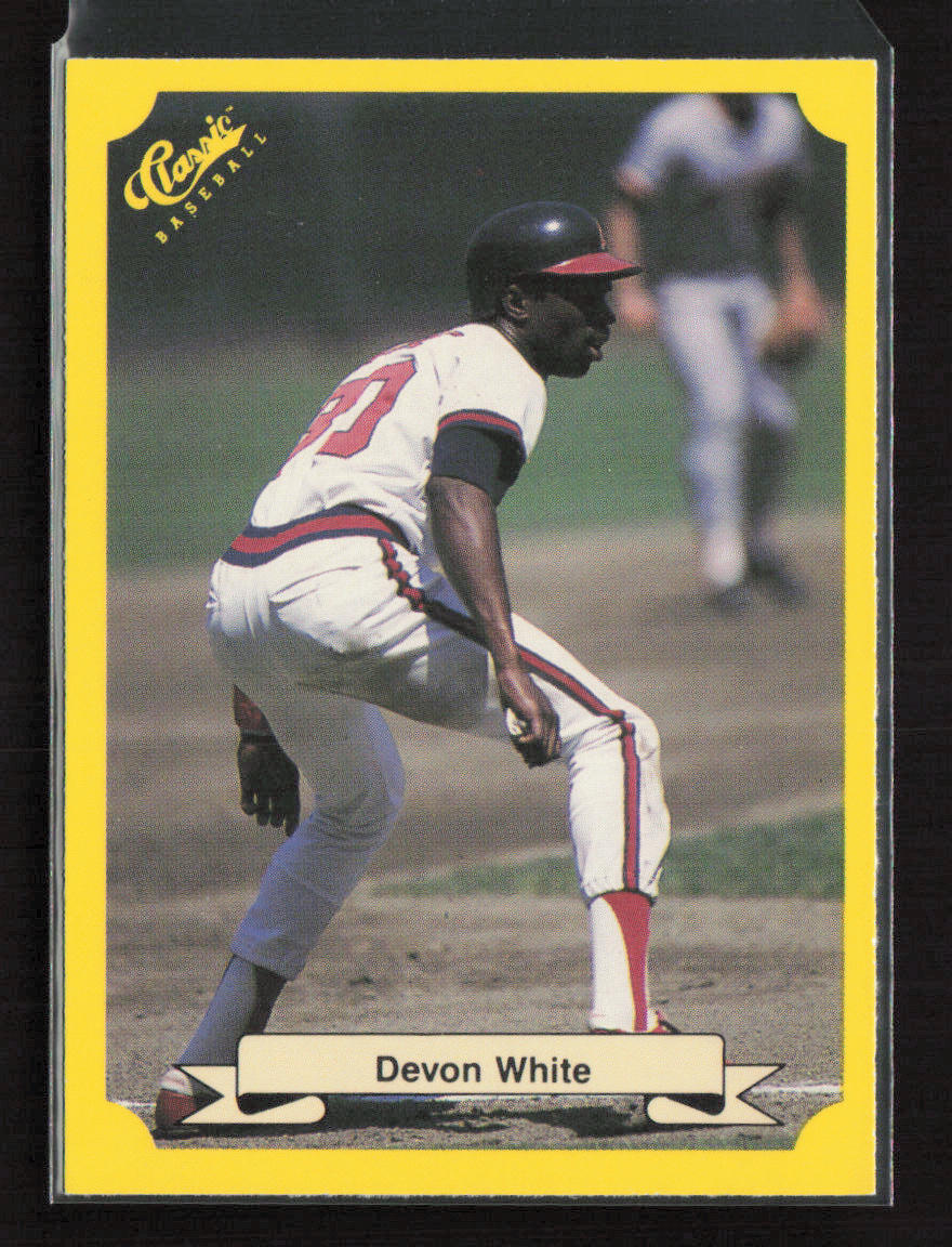 1987 Classic Update Yellow/Green Backs #140 Devon White California Angels