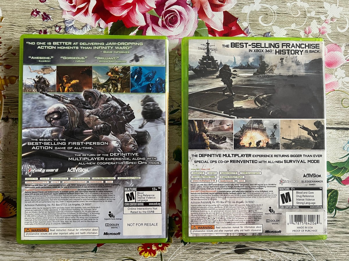 Call of Duty Modern Warfare 2 (NOT FOR RESALE EDITION) and 3 Call of Duty Modern Warfare 2 (NOT FOR RESALE EDITION) and 3