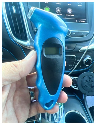Digital LCD Display Tire Pressure Gauge with Backlight (Light Blue) - Picture 4 of 14