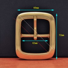 SOLID BRASS QUALITY HEAVY CENTER BAR LEATHERCRAFT BELT BUCKLE REPLACEMENT 42MM