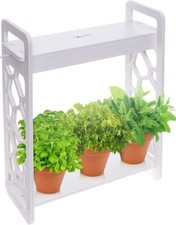 MINDFUL Design LED INDOOR HERB GARDEN w GROW LITE Timer IN Home Mini Planter Kit