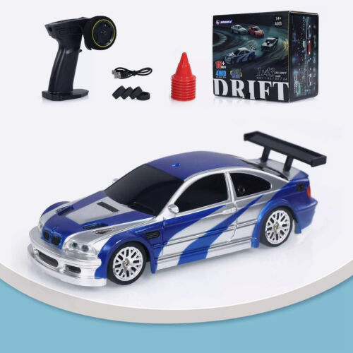 RC Scala 1:43 Pronta Corsa Auto Telecomando Drift Car 4WD Mini Luci Giocattolo - Foto 19 di 23