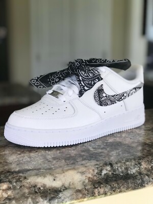 air force 1 white with bandana