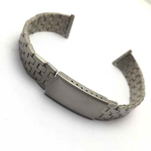 16 mm Titanium Railroad Unisex Watch Bracelet - Picture 5 of 6