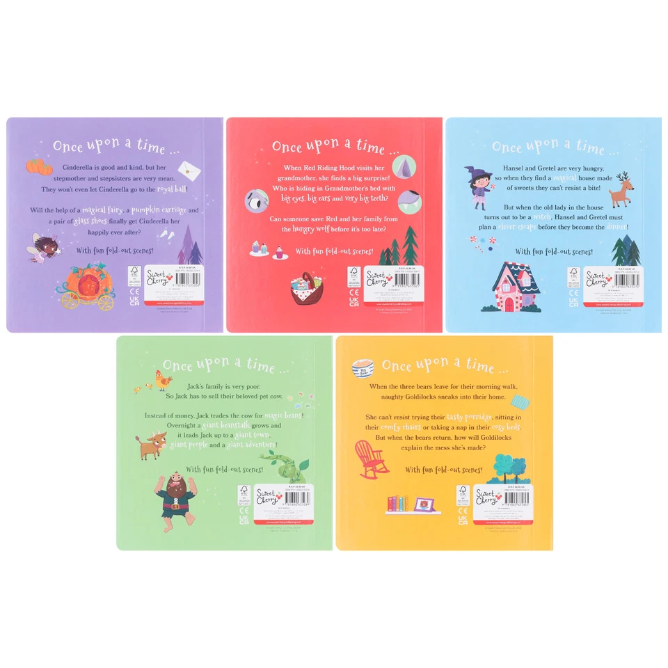 Traditional Fold-Out Fairy Tales Collection  5 Books Box Set - Ages 3-6 - BB - Image 3 of 4