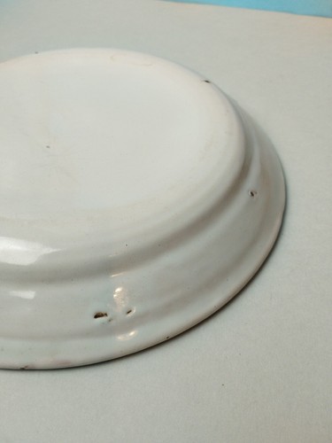 NEVERS PLATE 19th century? HOUSE BIRD - Picture 9 of 11
