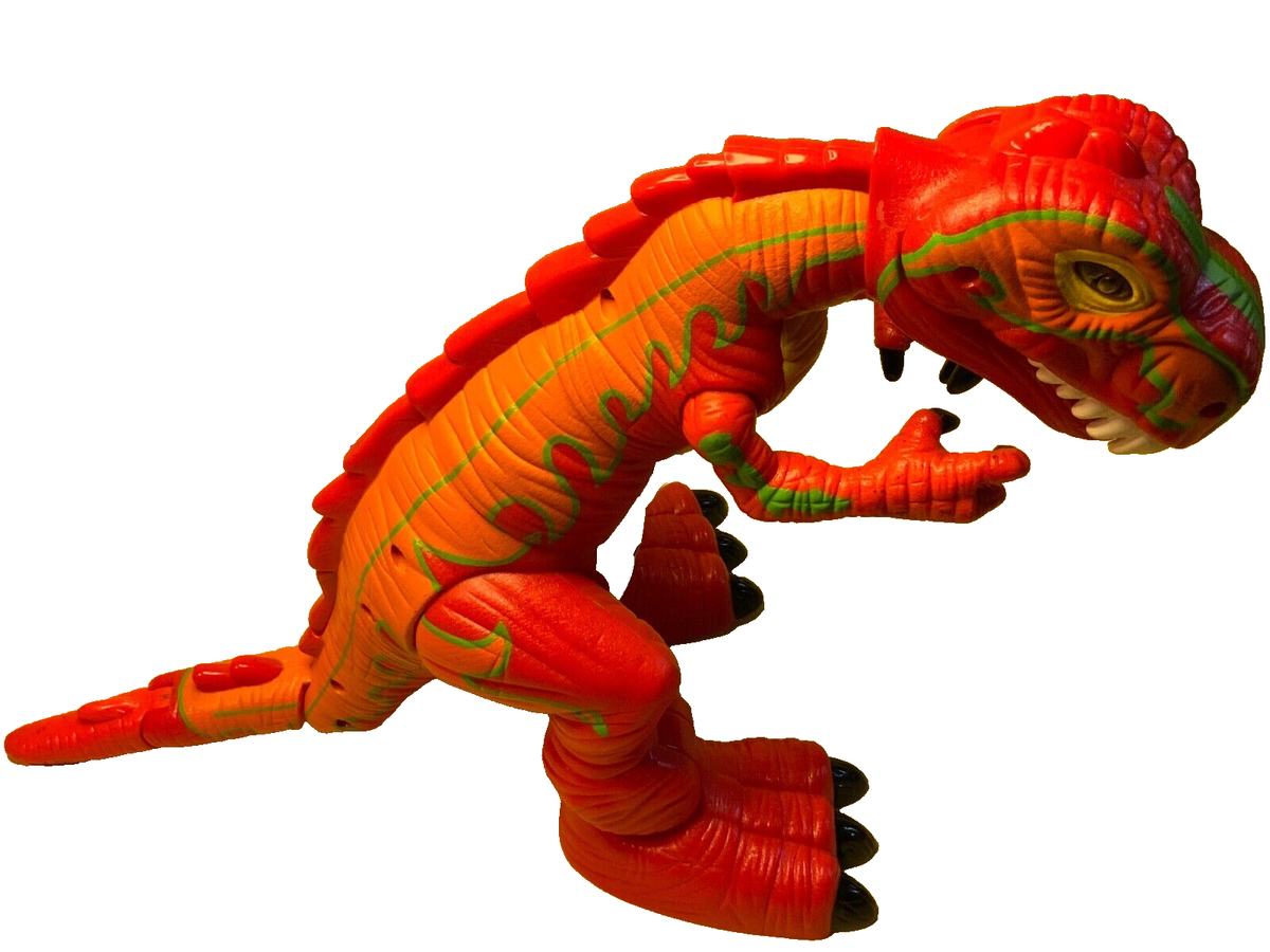 fisher price huge T-rex dinosaur 2005 red battery operated working action  MATTEL