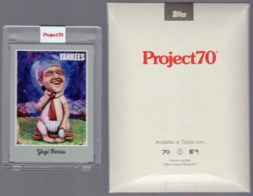 P70 Topps 2021 Project 70 Exclusive #43 Yogi Berra 1970 Ron English /3055 QTY