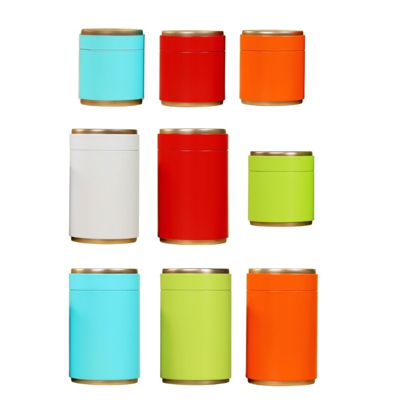 Candy Box Teaware Tea Tin Container Kitchen Storage Box Tinplate Material