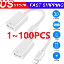 To Camera USB Female OTG Connector Adapter Cable For Apple iPhone iPad iPod lot