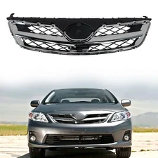 For 2011 2012 2013 Toyota Corolla Front Upper Bumper Grille Assembly Chrome Trim