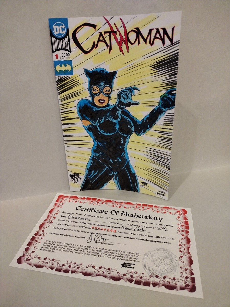 Catwoman #1 (2018) Blank Cover Variant DC Comic w Original DCastr