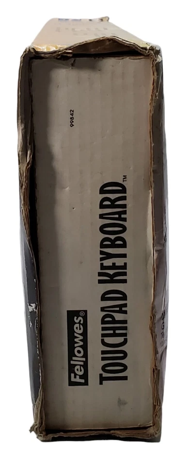 Vintage Fellowes Ergonomic Contoured Keyboard W/ Int TouchPad PS/2 Port NIB NOS - Image 3 of 4