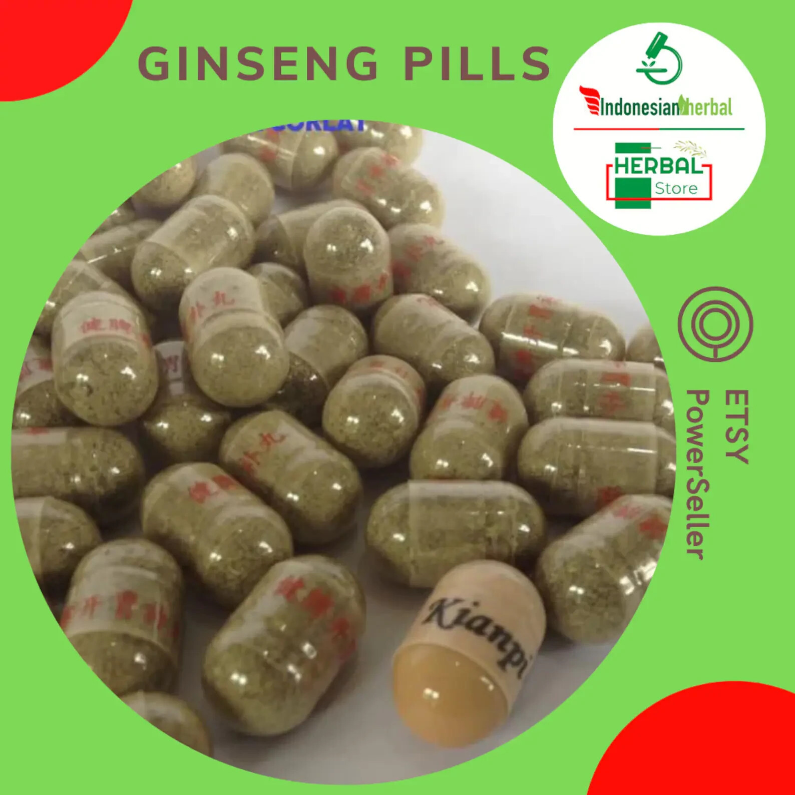 ❣️MIGLIORI pillole di ginseng @60 capsule grasso corporeo erbe erbe naturali Wildcrafted foto 6
