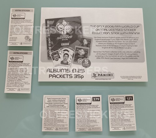WC GERMANY 2006 set figurine panini + album + set aggiornamenti extra stickers - Imagen 10 de 23