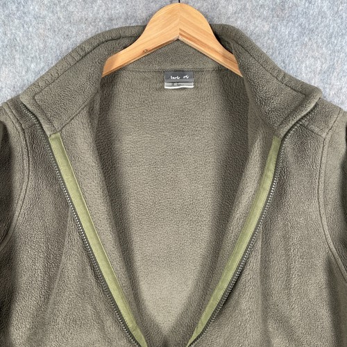 Jack Wolfskin Fleece Mens Large 40 Green Nanuk 200 Paw Logo Jacket Gorpcore Pile - Picture 5 of 17