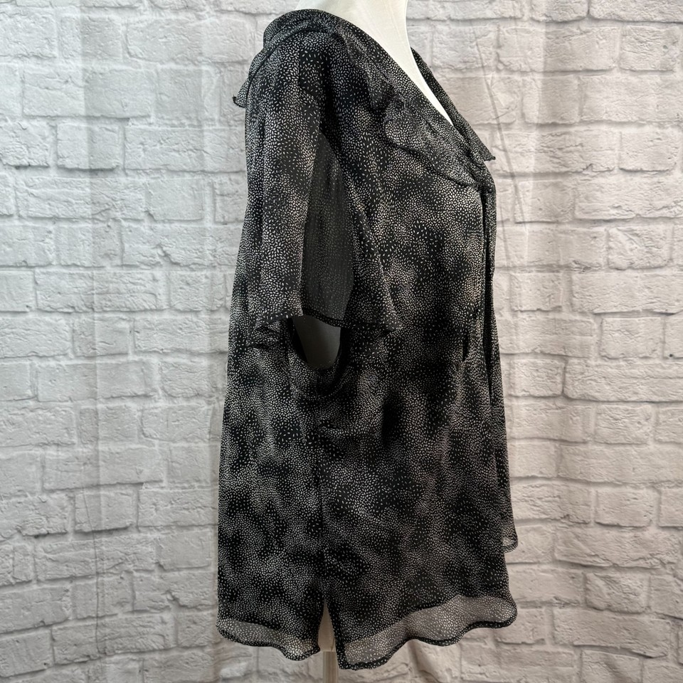 BishtHub Sari Donna In Georgette Con Stampa Digitale - Colore Viola Con Camicetta Bianca Non Cucita - 5,5 Metri + 0,8 Metri