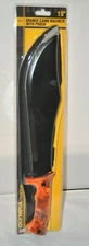 Olympia Tools Orange Camo Machete with Pouch Sheath Curved Blade Camping 19" NEW