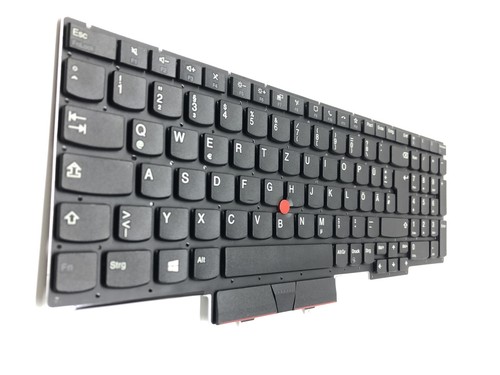 DE - Schwarz Tastatur Keyboard kompatibel für Lenovo ThinkPad E15 Gen. 2 - Afbeelding 4 van 6