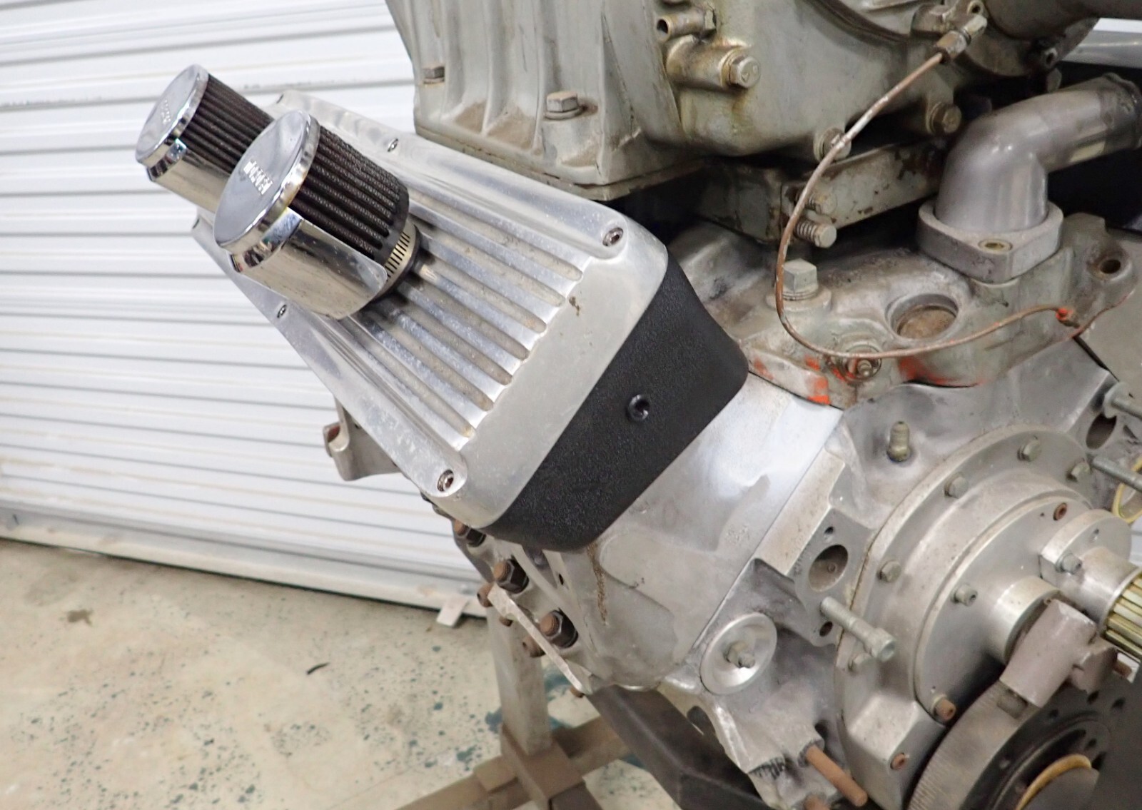 Vintage SBC 2 Piece Wide Valve Covers Moroso Induction Engineering Larson SWEET! eBay