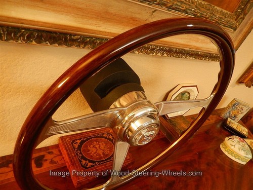 Cadillac NARDI Wood Steering Wheel Fits 1969 - 2004 Tilt Column Dark 15" NEW - Picture 16 of 24