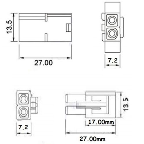 Tamiya RC Battery Connectors PAIRS LARGE Plugs 7.2V Airsoft Radio Lipo UK Seller - Picture 7 of 18