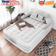 with Electric Pump  Built-in Pillow Blow Up Inflatable Air Mattress King Size