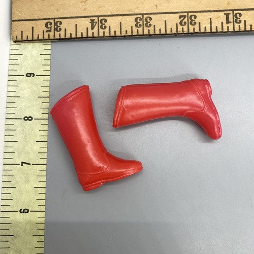 Mego Repro Red Boots Feet WGSH DC Marvel World's Greatest Super Hero Super Man - Picture 2 of 2