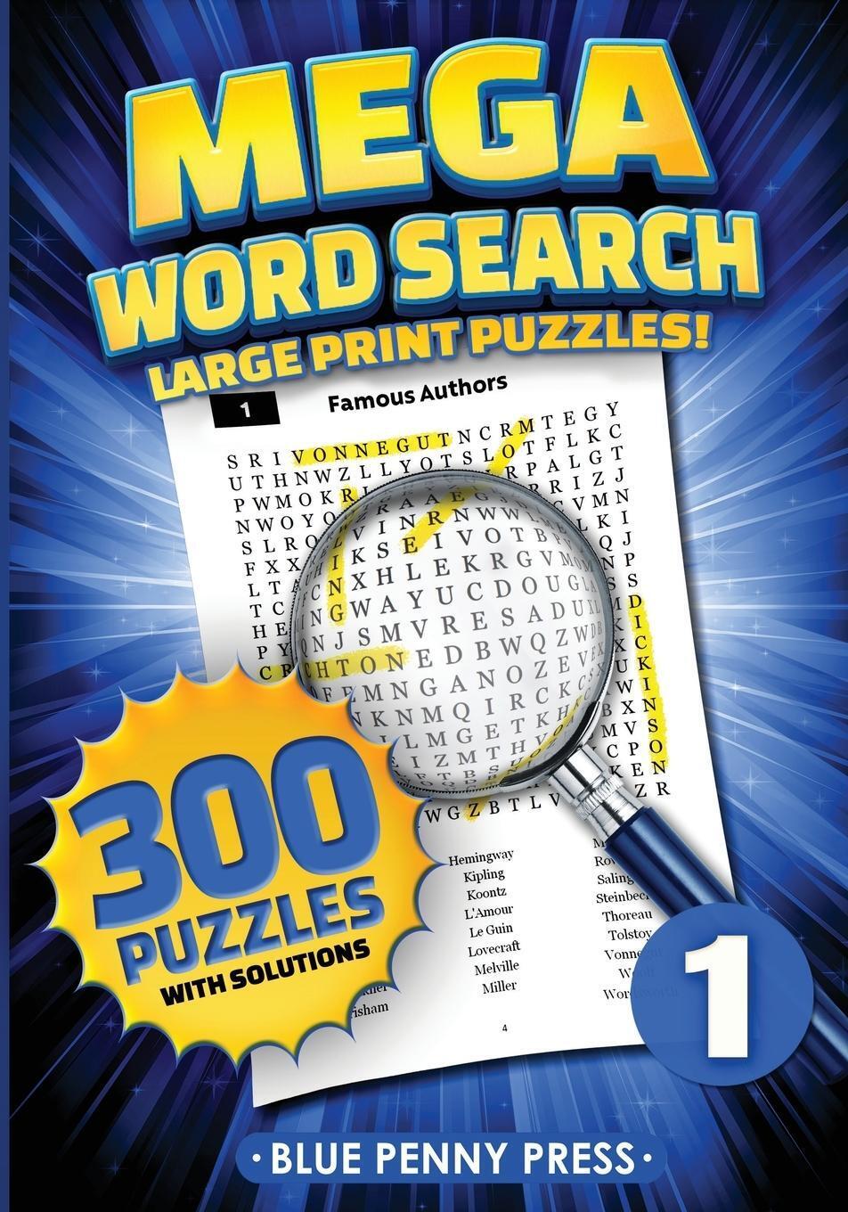 Thumbnail - Mega Word Search (volume 1) | 300 Simple To Challenging Large Print