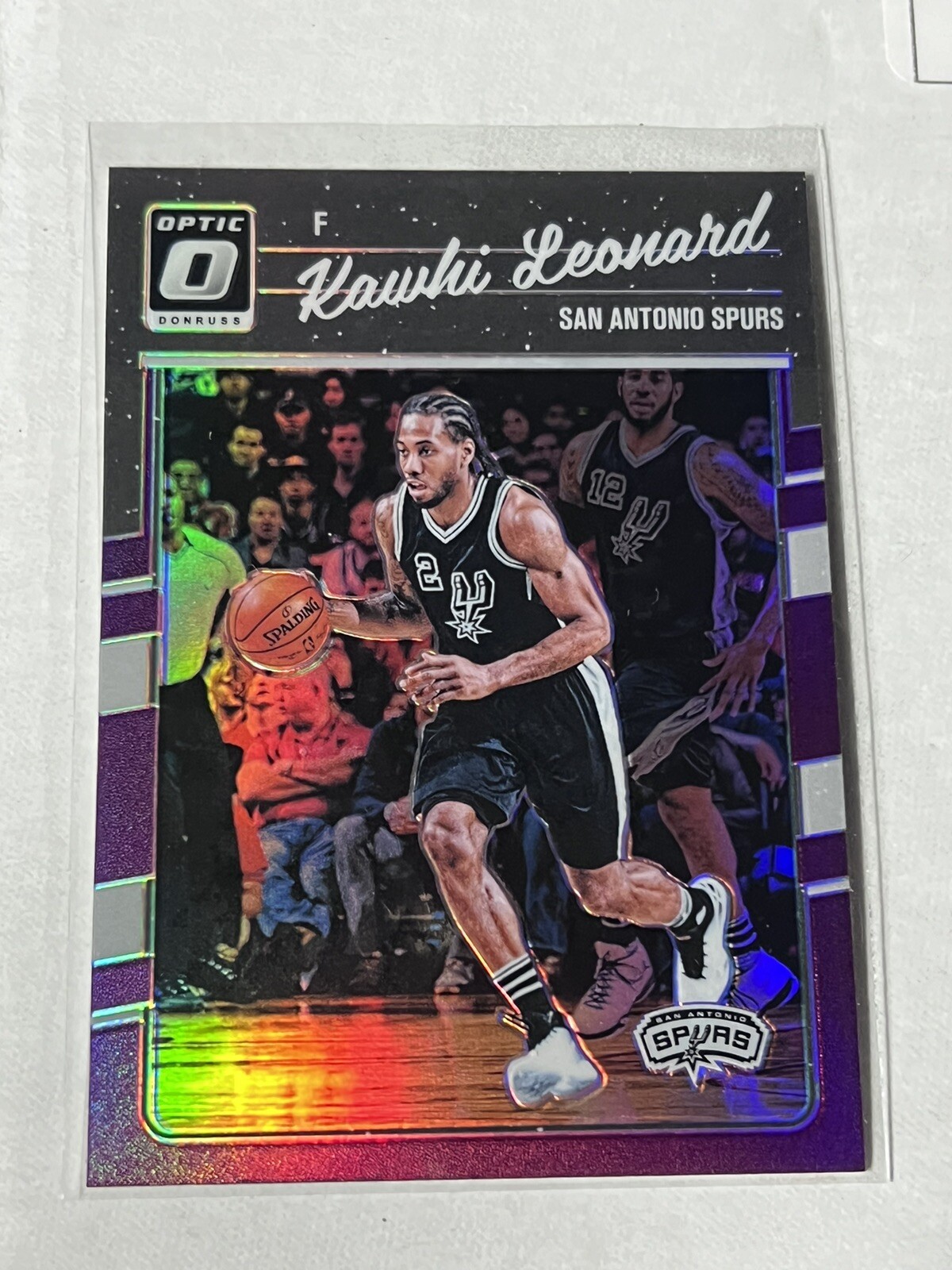2016-17 Donruss Optic Kawhi Leonard Purple Prizm #116 Spurs Clippers