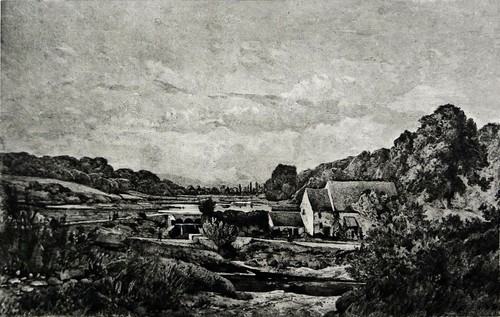 BORD de la NIÈVRE - Kunstbrett 19. Jahrhundert (von Harpignies, Schule von Barbizon)