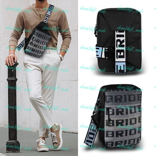 JDM BRIDE Men Backpack Molle Tactical Sling Chest Pack Shoulder Waist Travel Bag - 第 13/13 張圖片