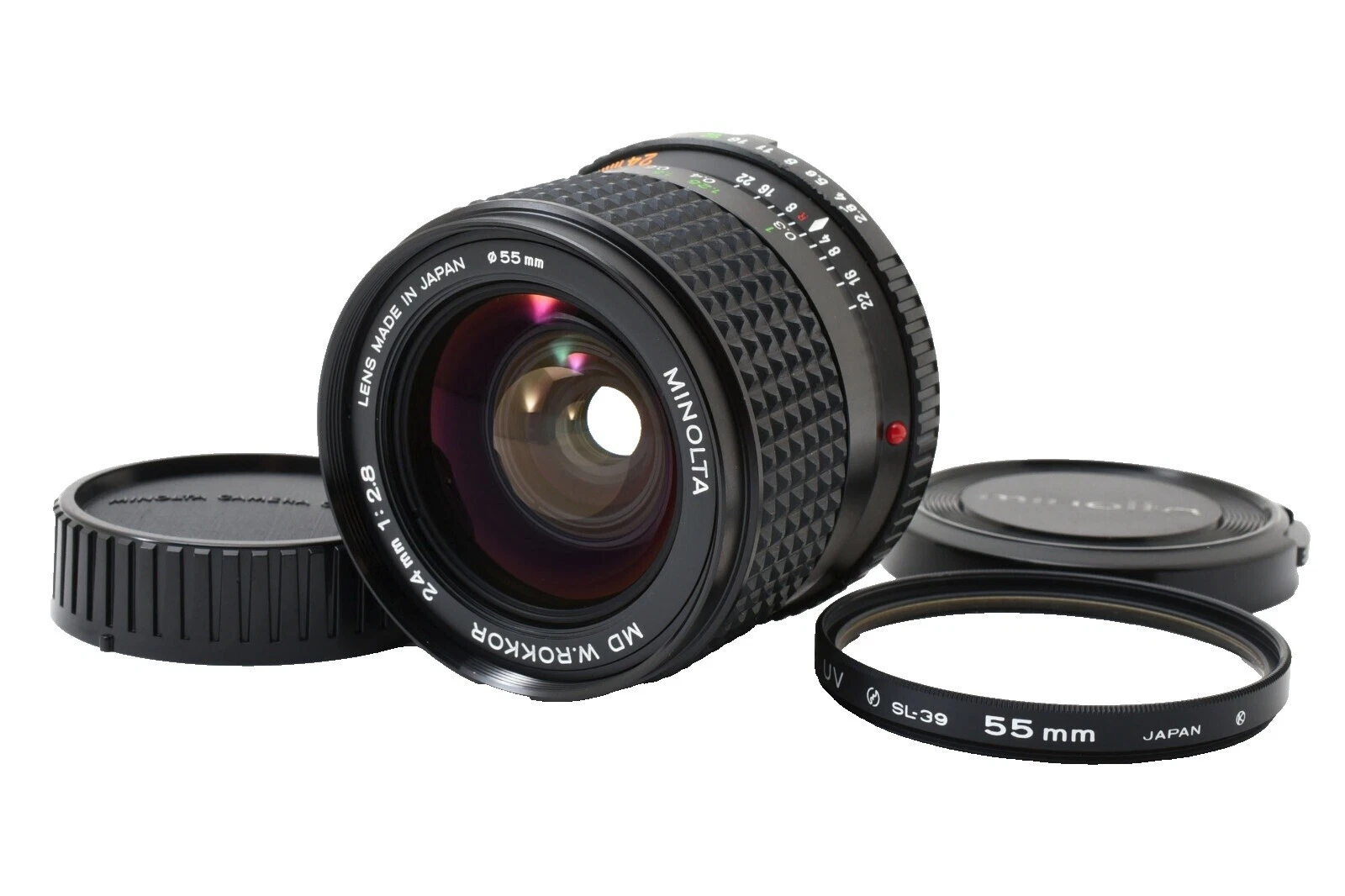 Minolta MD Manual Focus Wide Angle Camera Lenses