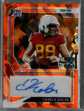 2022 Leaf Pro Set Metal Crystal Orange #PACK3 Charlie Kolar Auto /4 