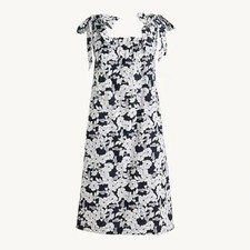 NWT J. Crew Tie-shoulder cotton poplin dress in magnolia floral Size XS