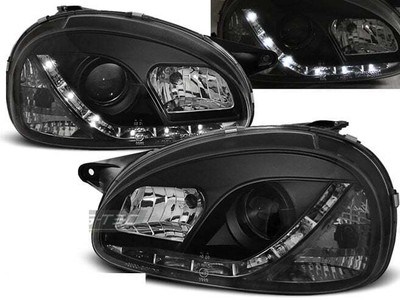 Faros LED DRL Busque for Opel CORSA B 93-00 Daylight Black Envío gratis LPOP56WL