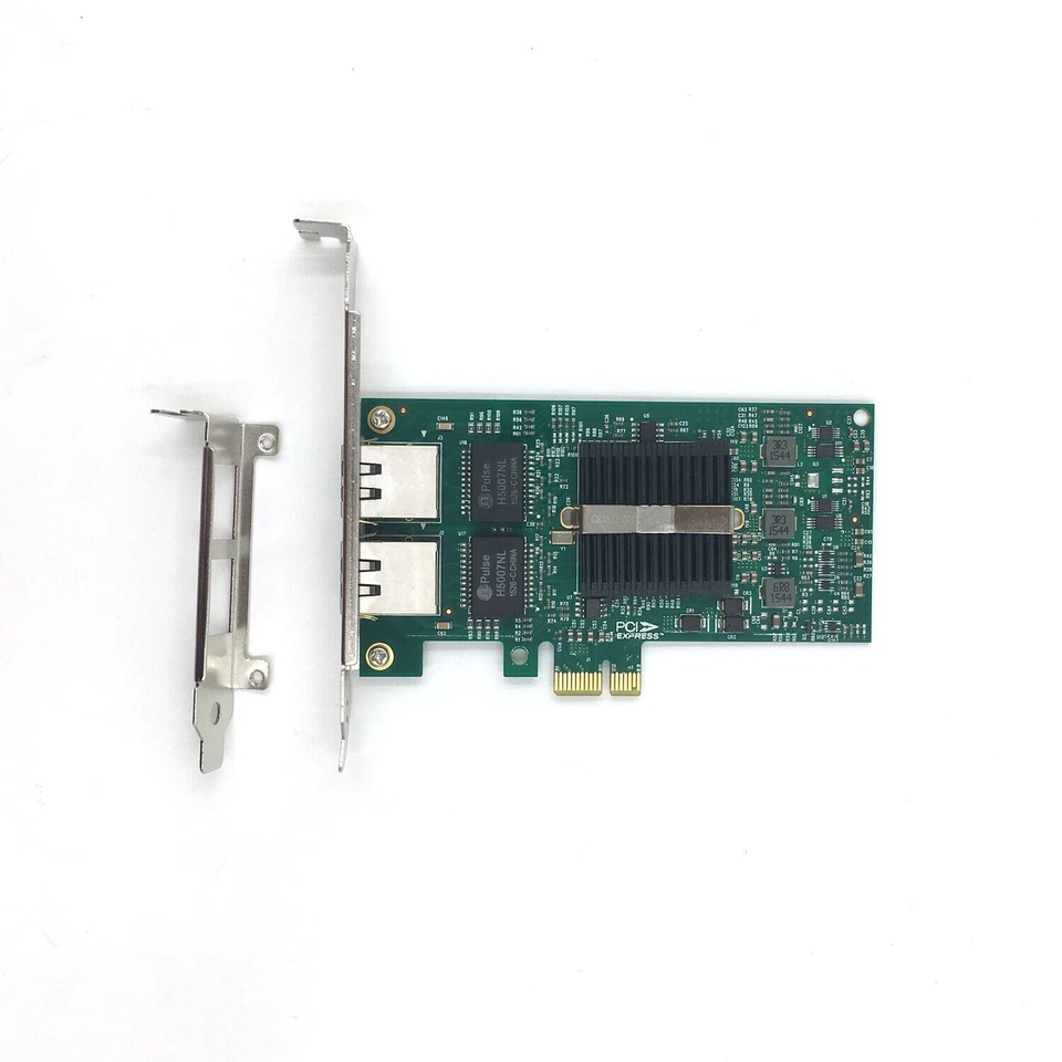 Dual Port PCI-E x1 1Gbps Intel 82576EB E1G42ET/EF E1G44ET Gigabit Server Adapter - Image 2 of 4