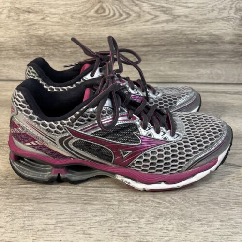 Mizuno Wave Creation 17 Women's Running Shoes Size 8.5 Purple Silver J1GD151869