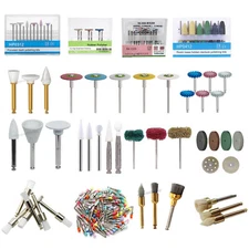 Dental Diamond Burs Cups Composite Polishing Burs Kit RA HP FG Shank Type DC
