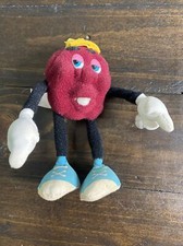 Vintage 1988 CALIFORNIA RAISINS Applause Poseable Plush Figure - 5.5  Bendable