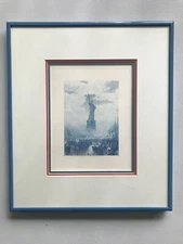 RARE Statue of Liberty print - copy of famous 1883 Engraving by James Smillie  