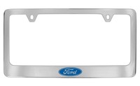 Ford Logo Chrome Plated Metal License Plate Frame Holder on sale Ford Logo Chrome Plated Metal License Plate Frame Holder on sale