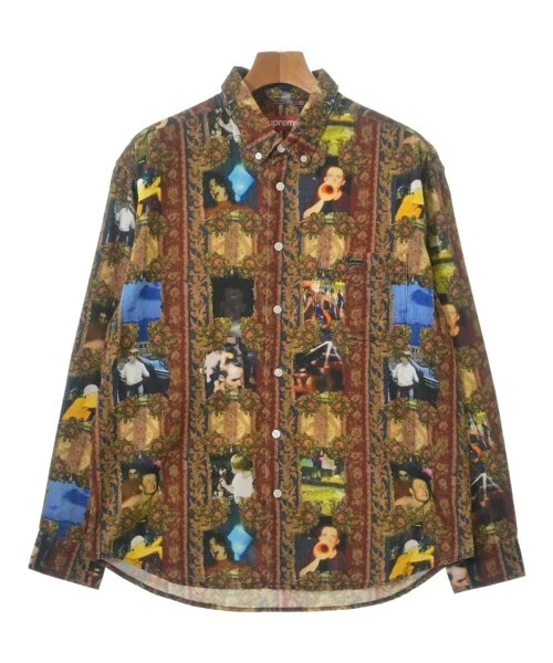 Chemise décontractée suprême marron x rougedishx marine etc(modèle total) S 2200452359031