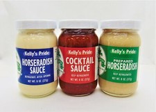 Kelly's Pride-3 pk Horseradish Sauce, Cocktail Sauce Prepared Horseradish