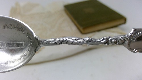 Sterling .925 Silver Souvenir Spoon - Lincoln's Home National Lincoln Monument - Picture 3 of 7