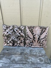 2 Architectural Wall Tiles Botanical Garden Resin Plaques Indoor Outdoor 11" 3D